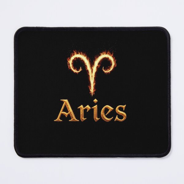 Item preview, Fiery Golden Aries Zodiac designed and sold by ZodiacWonders.