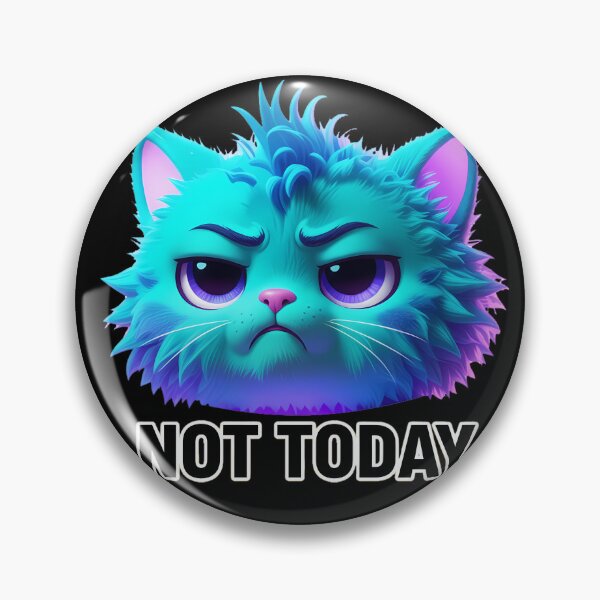 Item preview, Not Today – Grumpy Cat Mood Meme Sticker designed and sold by Catzy Live®.