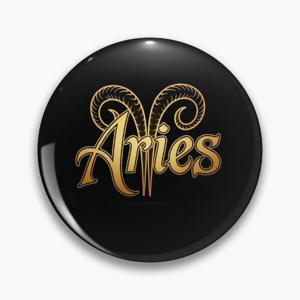 Item preview, Golden Aries Zodiac Glyph designed and sold by ZodiacWonders.