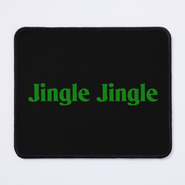 Item preview, Jingle Jingle Green Text on Black designed and sold by Art in My Loft.