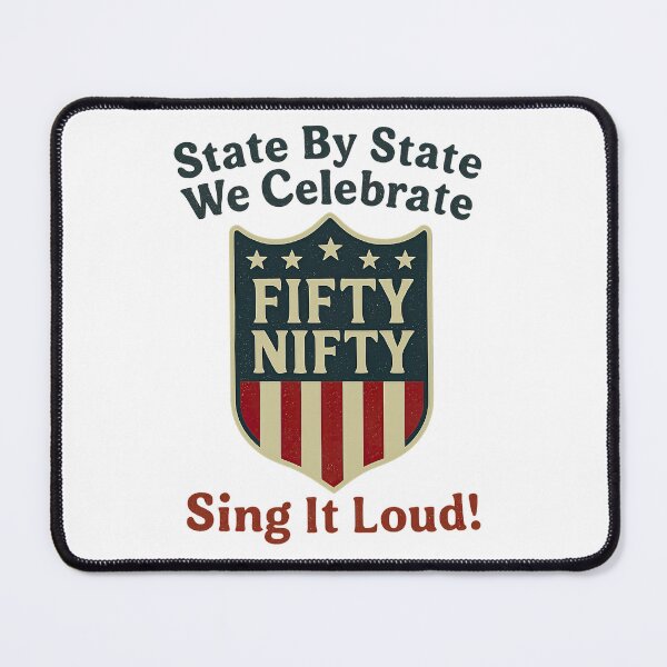 Item preview, Fifty Nifty Lyrics, Fifty Nifty United States, 50 Nifty United States designed and sold by graphic-genie.