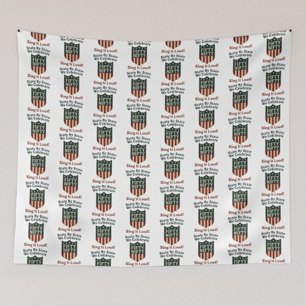 Item preview, Fifty Nifty Lyrics, Fifty Nifty United States, 50 Nifty United States designed and sold by graphic-genie.