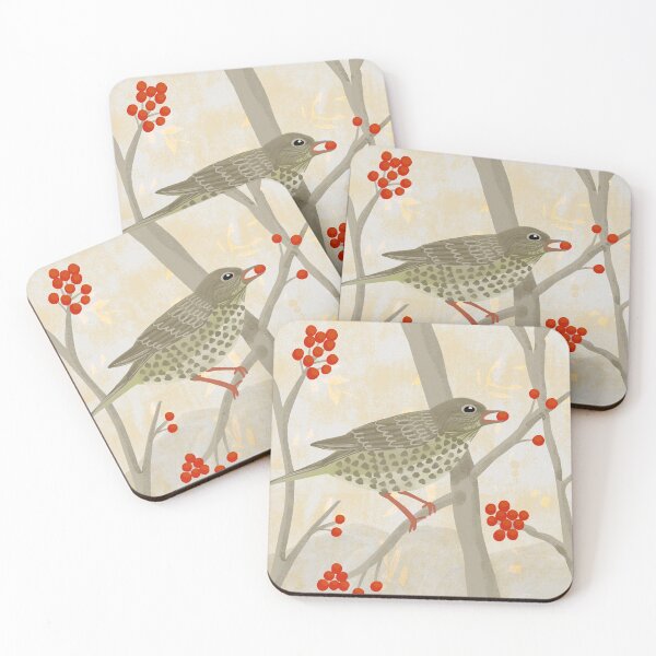 Item preview, Song thrush painted bird, perfect for bird lovers designed and sold by pholiumsigma_design.