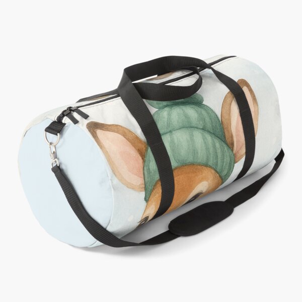 Item preview, Cute Winter Fawn in Green Beanie – Watercolor Art  designed and sold by TaRoPonn.
