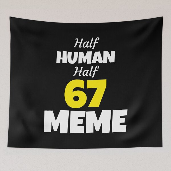 Item preview, Half Human Half 67 Meme Funny Six Seven Meme designed and sold by PerfectMatch.