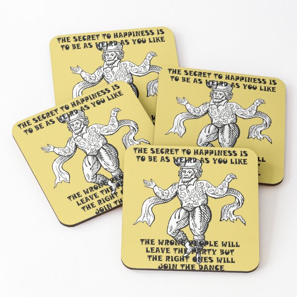 Item preview, The Secret To Happiness Is To Be Weird Vintage Morris Illustration  designed and sold by taiche.