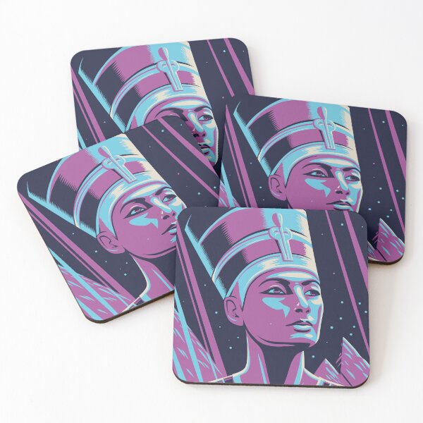 Item preview, Nefertiti: Synthwave Pharaoh designed and sold by Drawings Project.