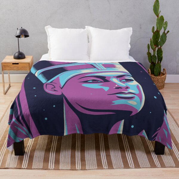 Item preview, Nefertiti: Synthwave Pharaoh designed and sold by Drawings Project.