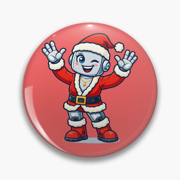 Item preview, Cute Female AI Santa Robot designed and sold by DigiHub Linker.