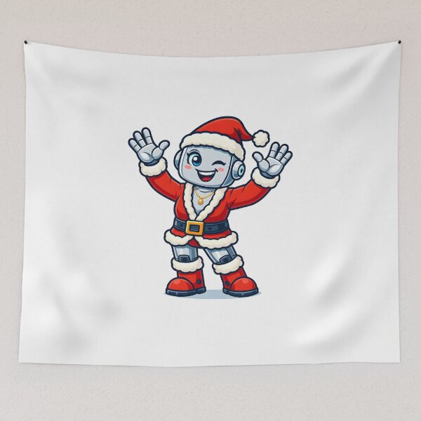 Item preview, Cute Female AI Santa Robot designed and sold by DigiHub Linker.