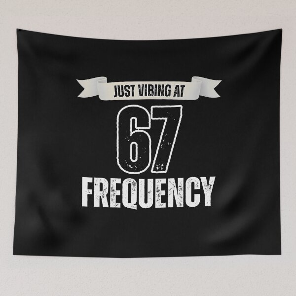 Item preview, Just Vibing At 67 Frequency Funny Six Seven Meme designed and sold by PerfectMatch.