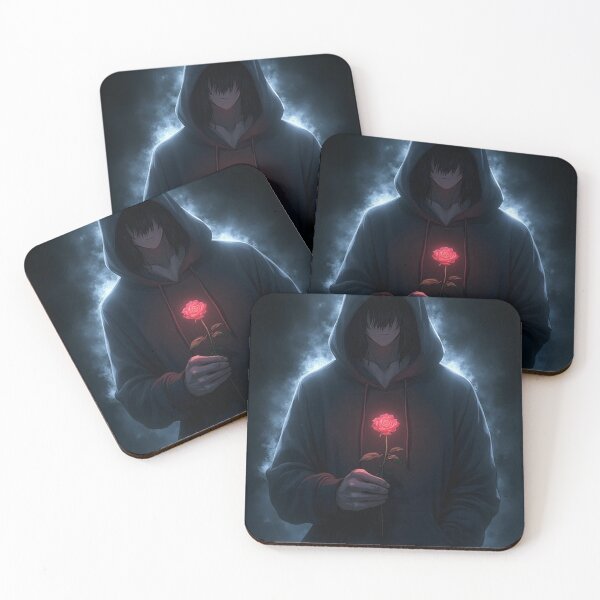 Item preview, A mysterious anime-style man wearing a hooded hoodie designed and sold by OhmAuraArt.
