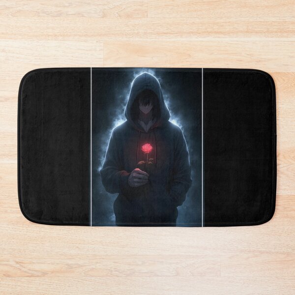 Item preview, A mysterious anime-style man wearing a hooded hoodie designed and sold by OhmAuraArt.