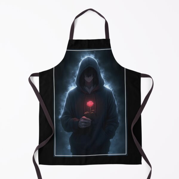 Item preview, A mysterious anime-style man wearing a hooded hoodie designed and sold by OhmAuraArt.