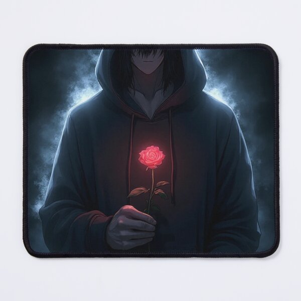 Item preview, A mysterious anime-style man wearing a hooded hoodie designed and sold by OhmAuraArt.