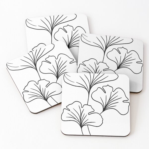 Aperçu de l'œuvre Feuilles noires créée et vendue par PatternArtWave.