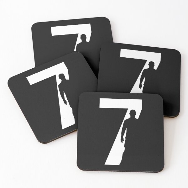 Item preview, Legendary Number 7 Football Silhouette designed and sold by TextAura™.
