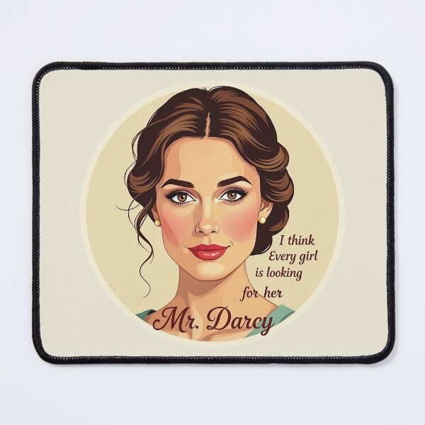 Item preview, Keira Knightley Mister Darcy quote designed and sold by JackFreestone.