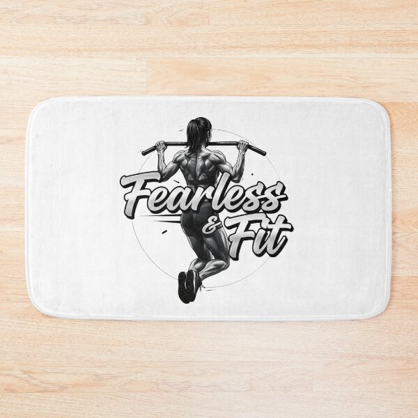 Item preview, Fearless & Fit – Detailed Motivational Female Gym Design designed and sold by ReptiWorks.