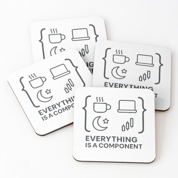 Item preview, Everything Is a Component – React Philosophy designed and sold by techy-rrr.