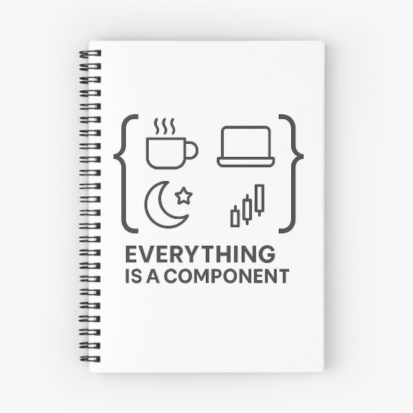 Item preview, Everything Is a Component – React Philosophy designed and sold by techy-rrr.