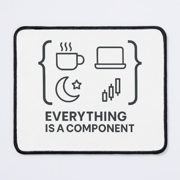 Item preview, Everything Is a Component – React Philosophy designed and sold by techy-rrr.