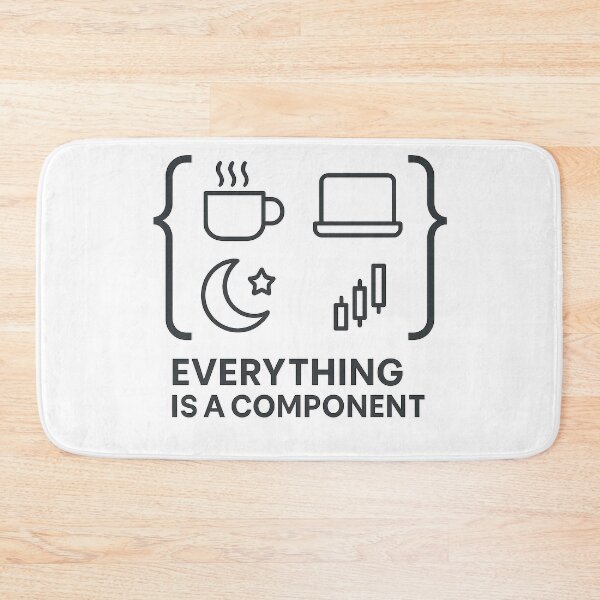 Item preview, Everything Is a Component – React Philosophy designed and sold by techy-rrr.