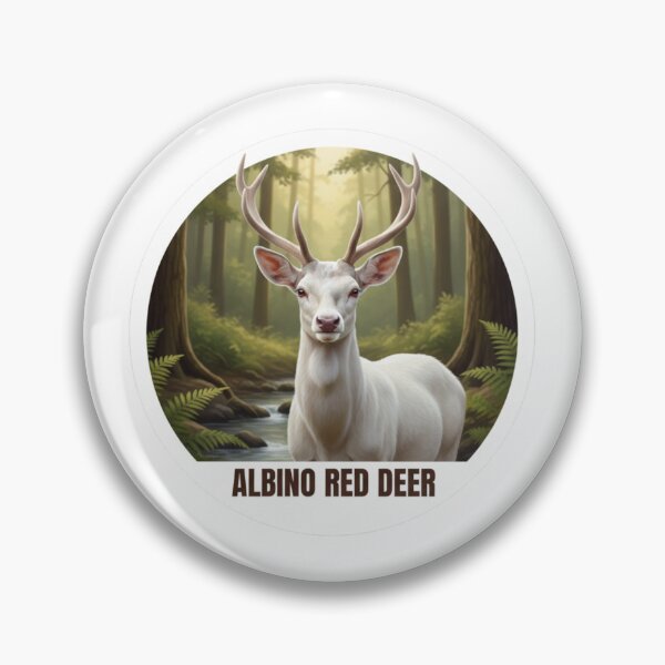 Item preview, Albino red deer – Cervus elaphus albinus designed and sold by ArttiemStudio.