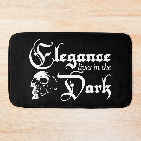 Item preview, Dark Aesthetic Quote – Elegance Lives In The Dark designed and sold by EternalVeil Studio.