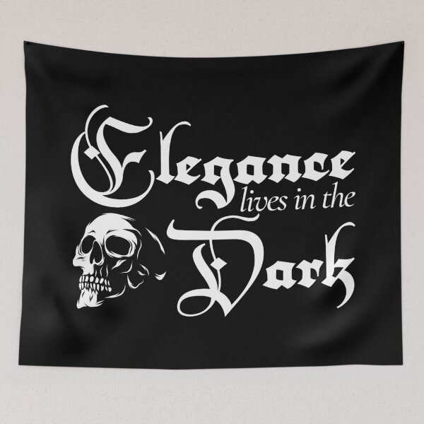 Item preview, Dark Aesthetic Quote – Elegance Lives In The Dark designed and sold by EternalVeil Studio.