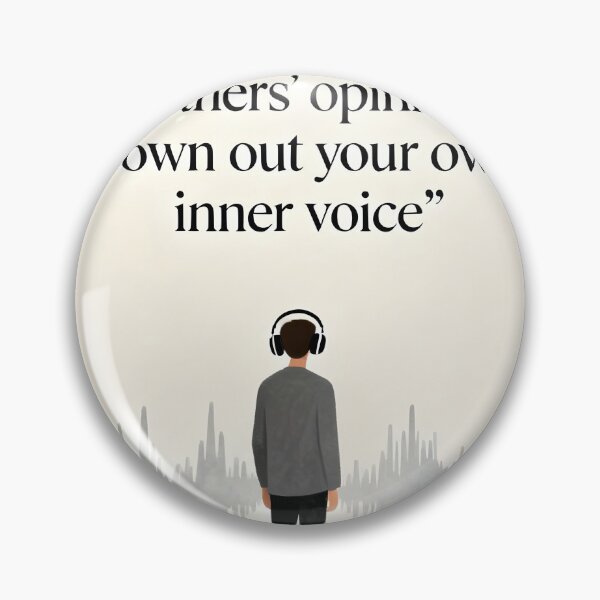 Item preview, Listening Courage Quote Poster - Inner Voice Wall Art designed and sold by Cosmopolis.