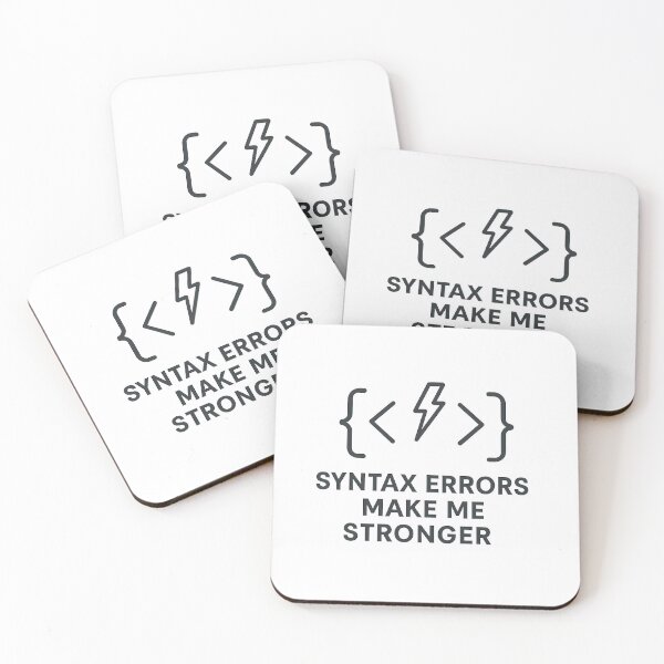 Item preview, Syntax Errors Make Me Stronger – Coder Growth designed and sold by techy-rrr.