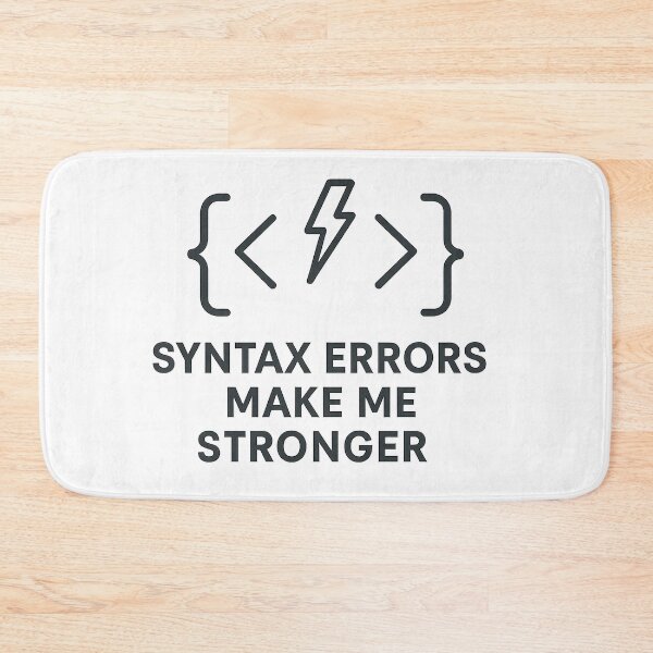 Item preview, Syntax Errors Make Me Stronger – Coder Growth designed and sold by techy-rrr.