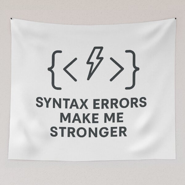 Item preview, Syntax Errors Make Me Stronger – Coder Growth designed and sold by techy-rrr.