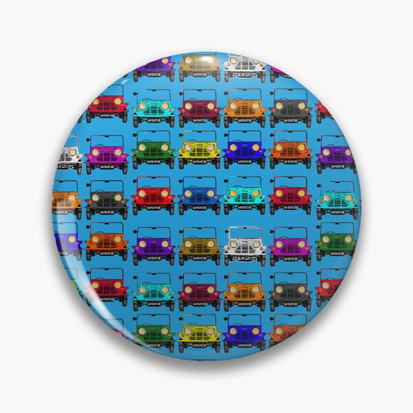 Item preview, Classic vintage Mini Moke pop art multicoloured rainbow collage collection designed and sold by Kludoman.