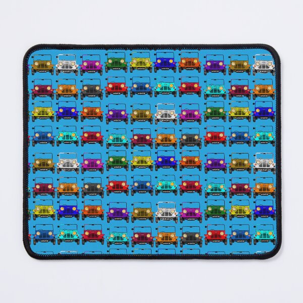 Item preview, Classic vintage Mini Moke pop art multicoloured rainbow collage collection designed and sold by Kludoman.