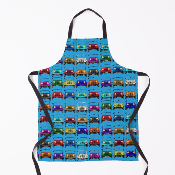 Item preview, Classic vintage Mini Moke pop art multicoloured rainbow collage collection designed and sold by Kludoman.