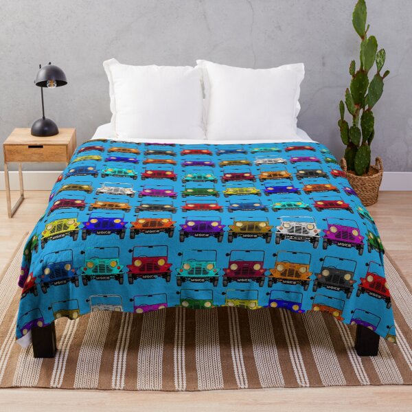 Item preview, Classic vintage Mini Moke pop art multicoloured rainbow collage collection designed and sold by Kludoman.