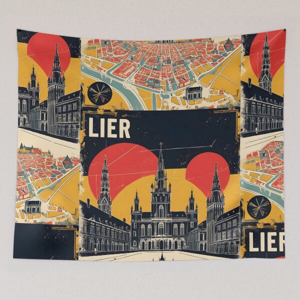 Item preview, Lier Belgium 1950s Vintage Travel Tourism designed and sold by TravelersGems.
