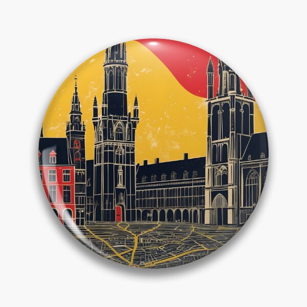 Item preview, Leuven Belgium 1950s Vintage Travel Tourism designed and sold by TravelersGems.