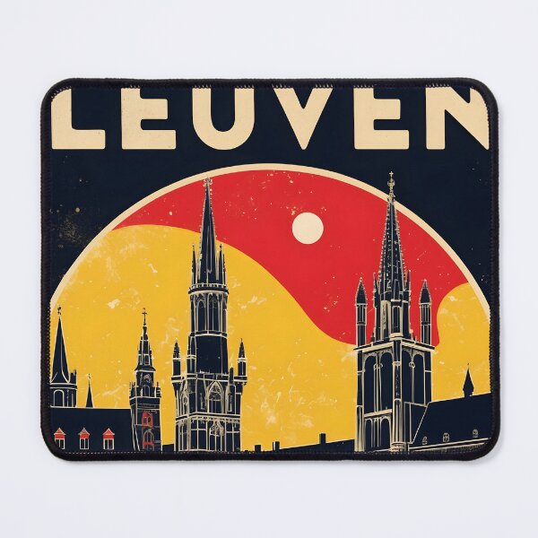 Item preview, Leuven Belgium 1950s Vintage Travel Tourism designed and sold by TravelersGems.
