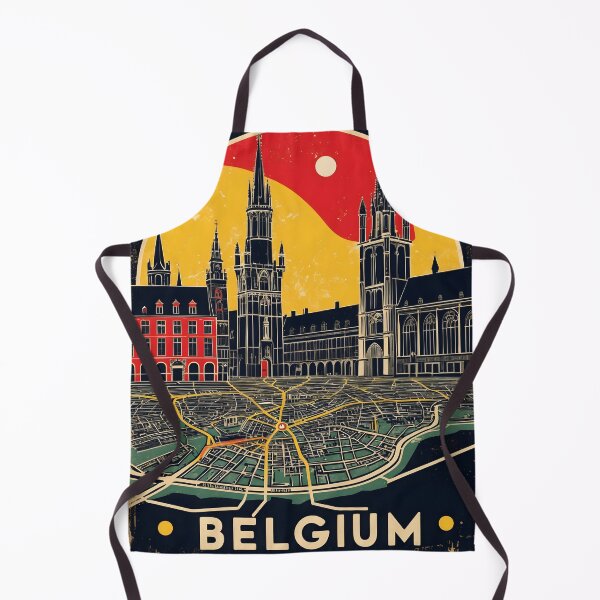 Item preview, Leuven Belgium 1950s Vintage Travel Tourism designed and sold by TravelersGems.