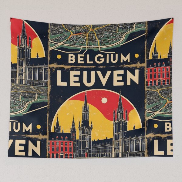 Item preview, Leuven Belgium 1950s Vintage Travel Tourism designed and sold by TravelersGems.