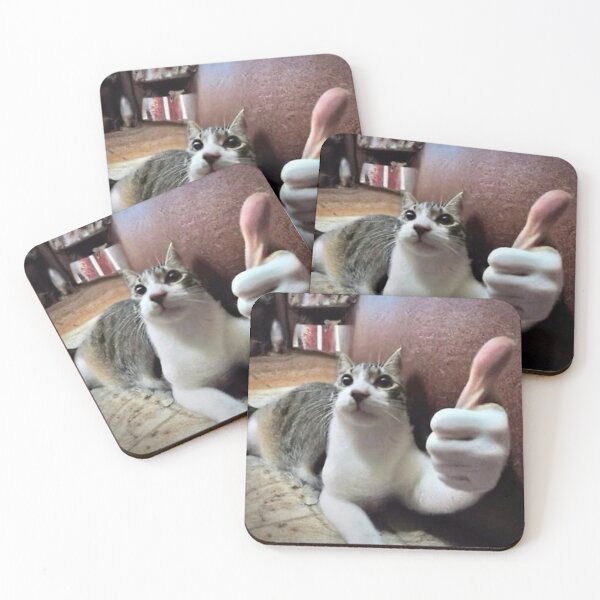 Item preview, thumbs up kitty designed and sold by SillySyndrome.