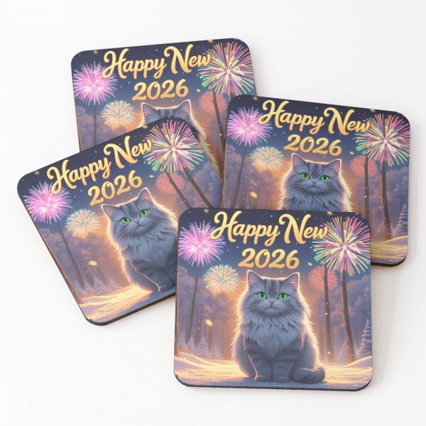 Item preview, Cat with Happy New Year 2025 greetings. designed and sold by evanurozi.