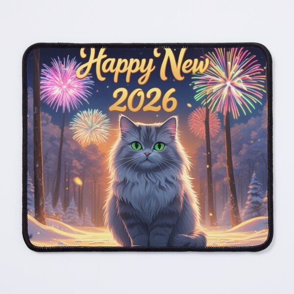 Item preview, Cat with Happy New Year 2025 greetings. designed and sold by evanurozi.