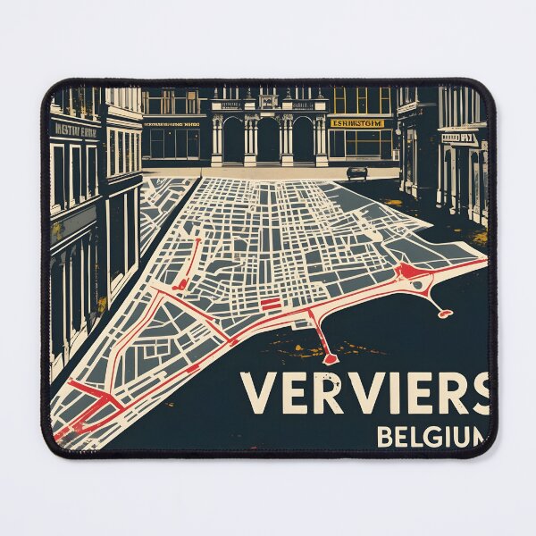 Item preview, Verviers Belgium 1950s Vintage Travel Tourism designed and sold by TravelersGems.
