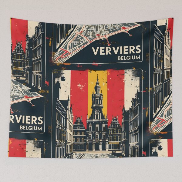 Item preview, Verviers Belgium 1950s Vintage Travel Tourism designed and sold by TravelersGems.