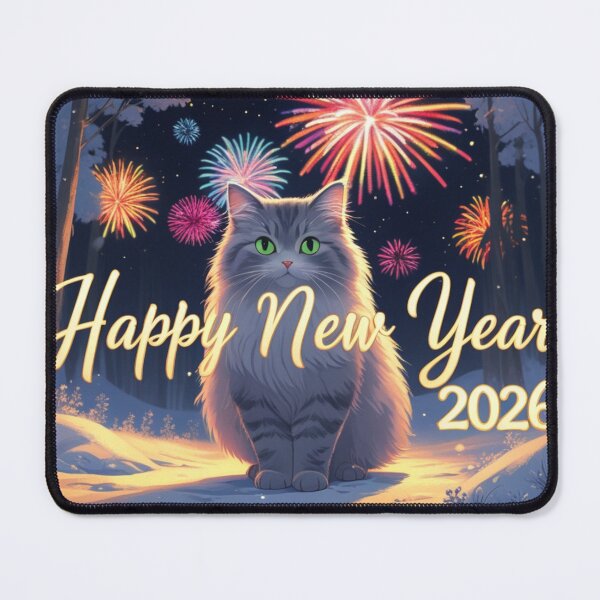 Item preview, Cat with Happy New Year 2025 greetings. designed and sold by evanurozi.