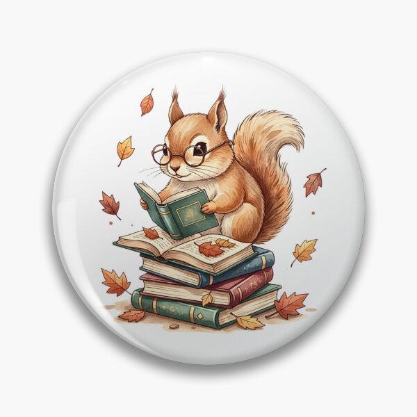 Item preview, Duty Book Lover's Design with squirrel & Books designed and sold by Steele-Art.